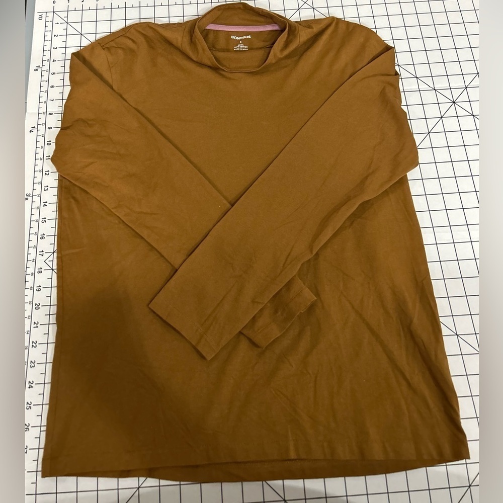 NWOT Bonobos Men’s Small Brown Mock‎ Turtleneck